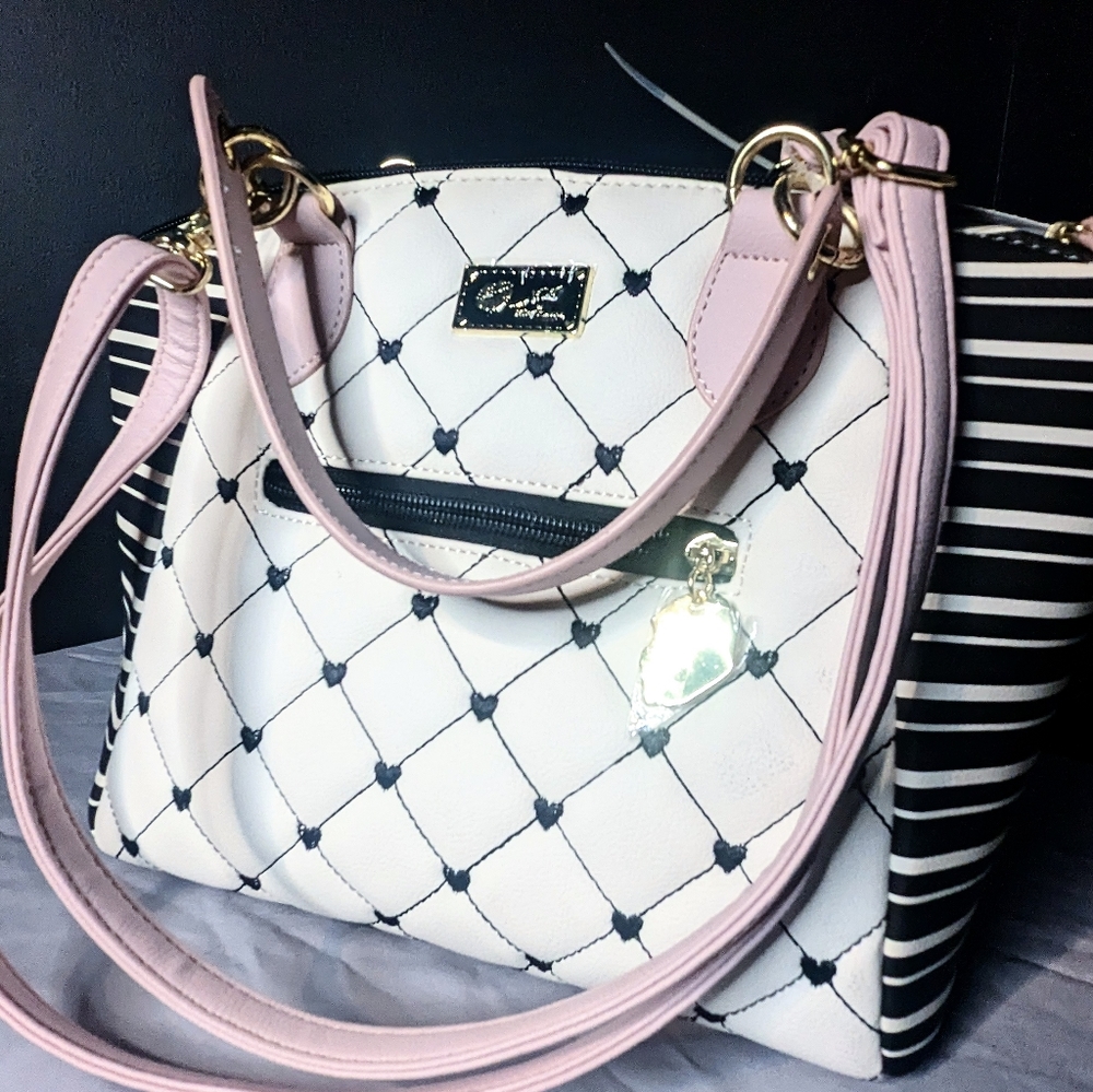 Luv Betsy Quilted Heart Handbag